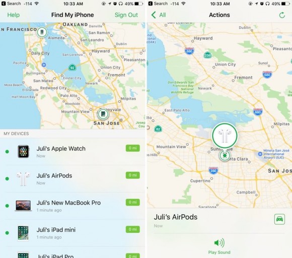 Apple выпустила первую публичную бета-версию iOS 10.3 с функцией поиска AirPods