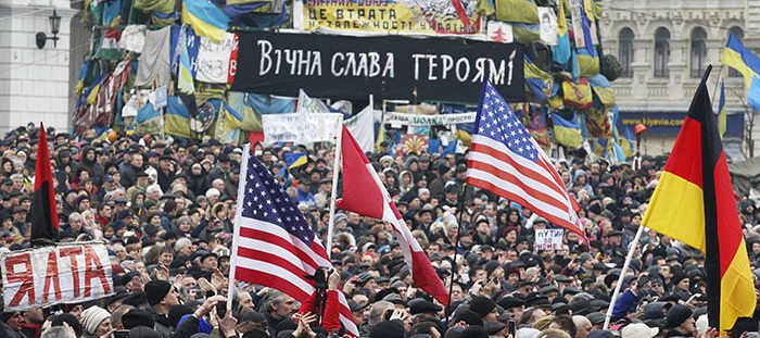 Путин считает, что потренировавшись в Киеве, американцы решили устроить майдан в Вашингтоне 