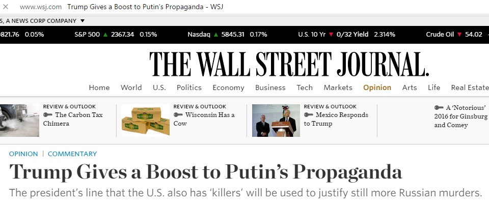 Зачем The Wall Street Journal «отравил» Кара-Мурзу и причем здесь просроченная виза — обзор РВ (ФОТО)