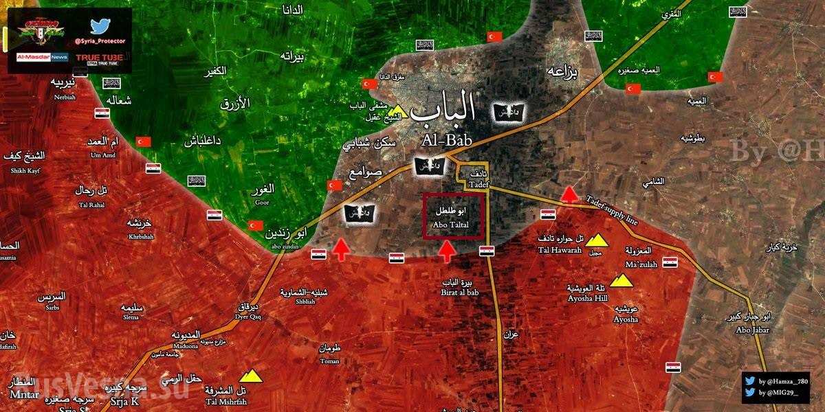 Армия Сирии прорвала оборону ИГИЛ и столкнулась в бою с турецкими силами под Аль-Бабом (+ВИДЕО, КАРТА)