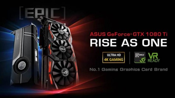 ASUS представила свои карты GeForce GTX 1080 Ti