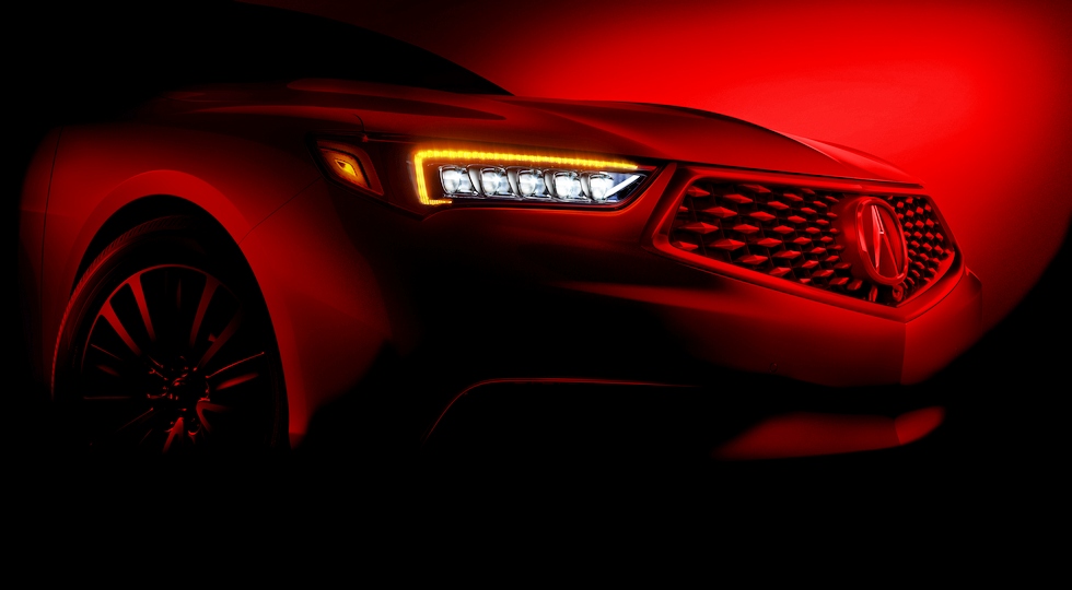Первое фото обновленного седана Acura TLX