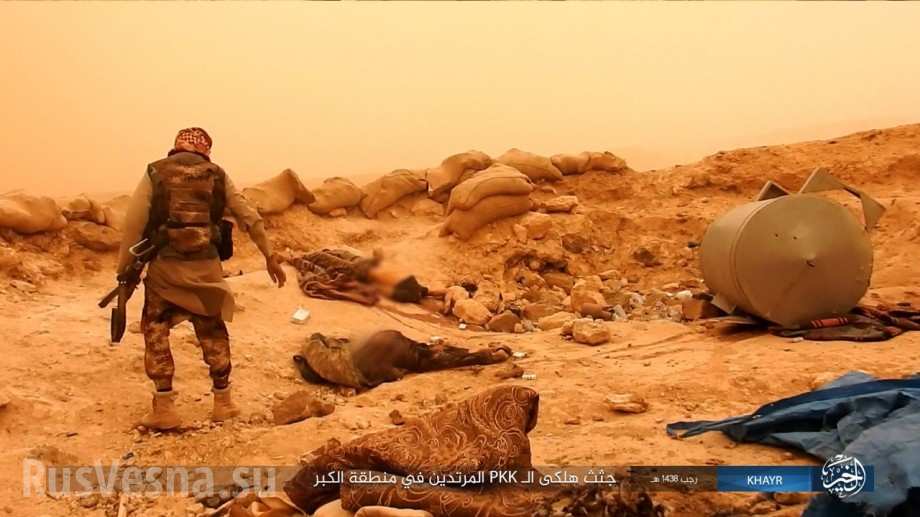 Кадры нападения: Боевики ИГИЛ вырезали заставу проамериканских сил в Дейр-эз-Зор (ВИДЕО, ФОТО 18+)