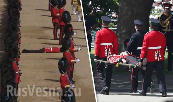 Во время парада в Лондоне пятеро гвардейцев потеряли сознание (ФОТО, ВИДЕО)