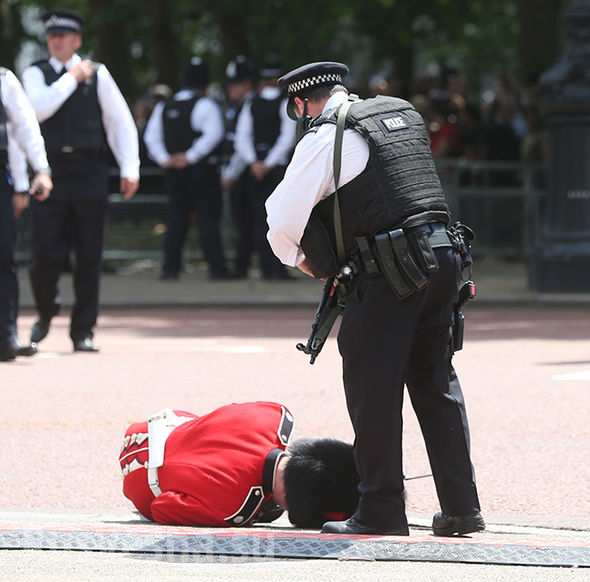 Во время парада в Лондоне пятеро гвардейцев потеряли сознание (ФОТО, ВИДЕО)