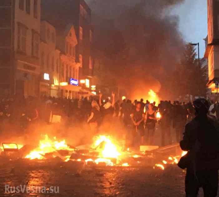При беспорядках в Гамбурге пострадали 500 полицейских (ФОТО)