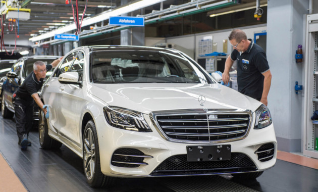 Обновленный Mercedes-Benz S-Class отправился на конвейер