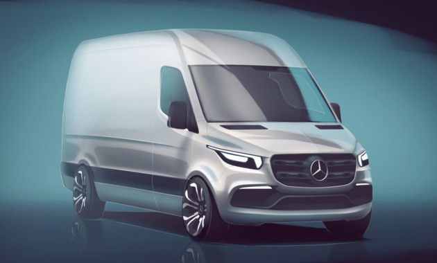 Новый Mercedes-Benz Sprinter: опубликовано первое изображение