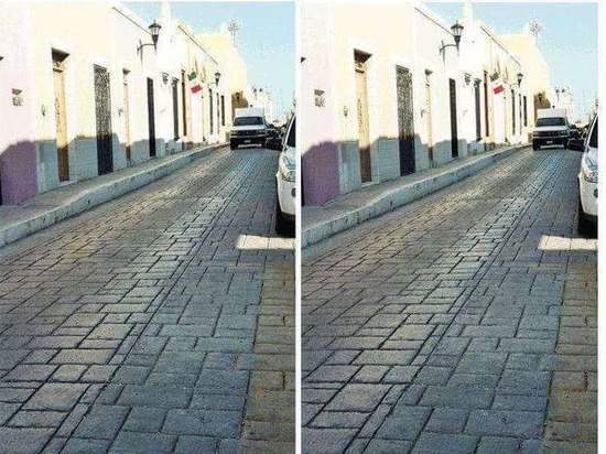 Интернет-пользователей озадачила иллюзия с улицей, не параллельной самой себе Интернет-пользователей озадачила иллюзия с улицей, не параллельной самой себе